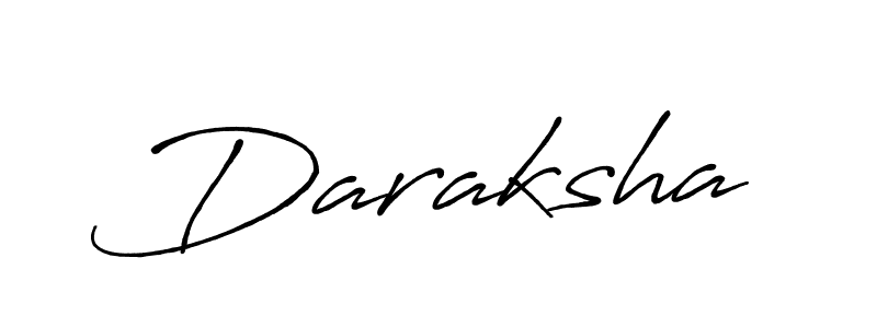 Use a signature maker to create a handwritten signature online. With this signature software, you can design (Antro_Vectra_Bolder) your own signature for name Daraksha. Daraksha signature style 7 images and pictures png