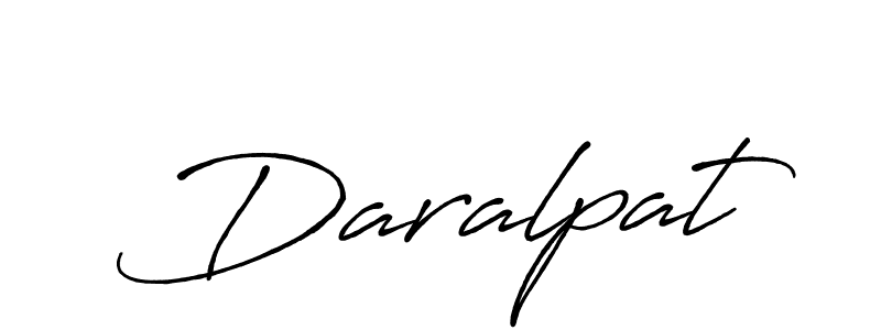 Create a beautiful signature design for name Daralpat. With this signature (Antro_Vectra_Bolder) fonts, you can make a handwritten signature for free. Daralpat signature style 7 images and pictures png