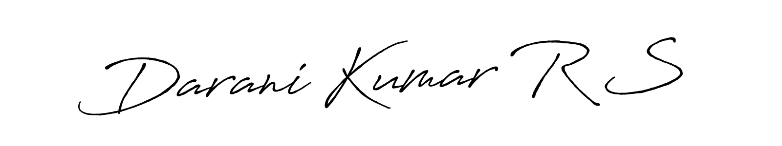 Also we have Darani Kumar R S name is the best signature style. Create professional handwritten signature collection using Antro_Vectra_Bolder autograph style. Darani Kumar R S signature style 7 images and pictures png