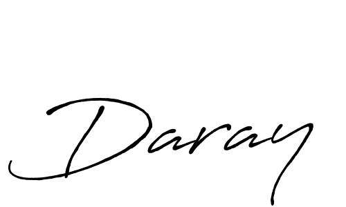 How to make Daray name signature. Use Antro_Vectra_Bolder style for creating short signs online. This is the latest handwritten sign. Daray signature style 7 images and pictures png