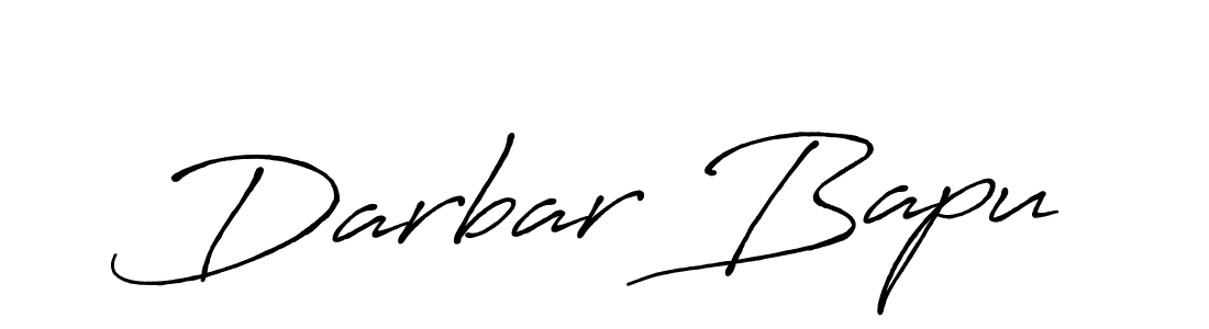 Use a signature maker to create a handwritten signature online. With this signature software, you can design (Antro_Vectra_Bolder) your own signature for name Darbar Bapu. Darbar Bapu signature style 7 images and pictures png