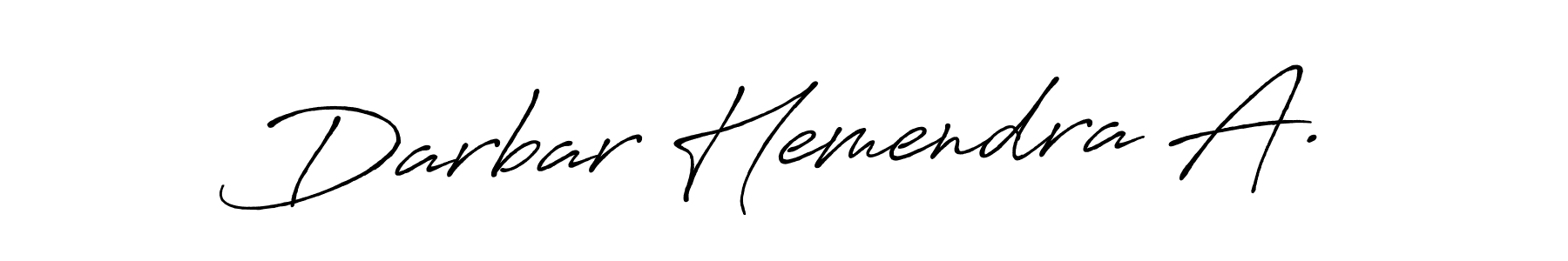 How to make Darbar Hemendra A. signature? Antro_Vectra_Bolder is a professional autograph style. Create handwritten signature for Darbar Hemendra A. name. Darbar Hemendra A. signature style 7 images and pictures png