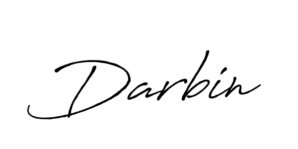Use a signature maker to create a handwritten signature online. With this signature software, you can design (Antro_Vectra_Bolder) your own signature for name Darbin. Darbin signature style 7 images and pictures png