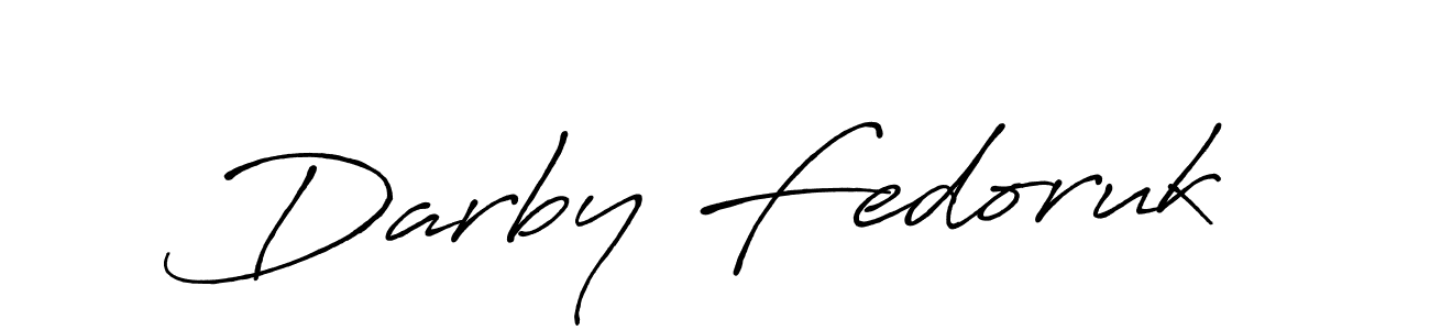 Make a beautiful signature design for name Darby Fedoruk. Use this online signature maker to create a handwritten signature for free. Darby Fedoruk signature style 7 images and pictures png