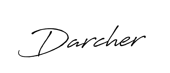 Darcher stylish signature style. Best Handwritten Sign (Antro_Vectra_Bolder) for my name. Handwritten Signature Collection Ideas for my name Darcher. Darcher signature style 7 images and pictures png