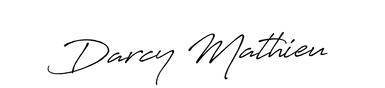 Also we have Darcy Mathieu name is the best signature style. Create professional handwritten signature collection using Antro_Vectra_Bolder autograph style. Darcy Mathieu signature style 7 images and pictures png