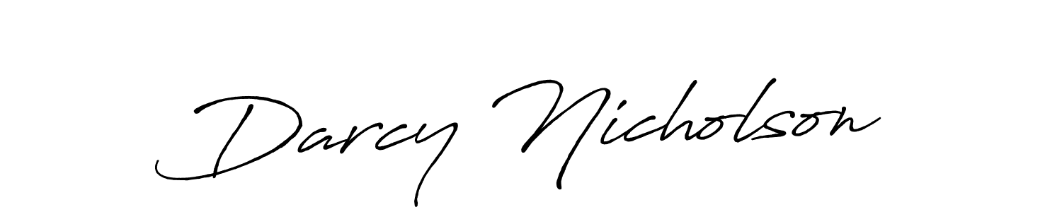 Make a beautiful signature design for name Darcy Nicholson. With this signature (Antro_Vectra_Bolder) style, you can create a handwritten signature for free. Darcy Nicholson signature style 7 images and pictures png