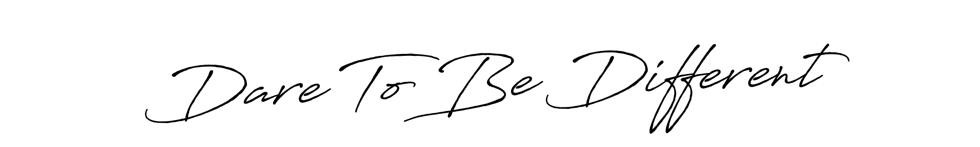Also we have Dare To Be Different name is the best signature style. Create professional handwritten signature collection using Antro_Vectra_Bolder autograph style. Dare To Be Different signature style 7 images and pictures png