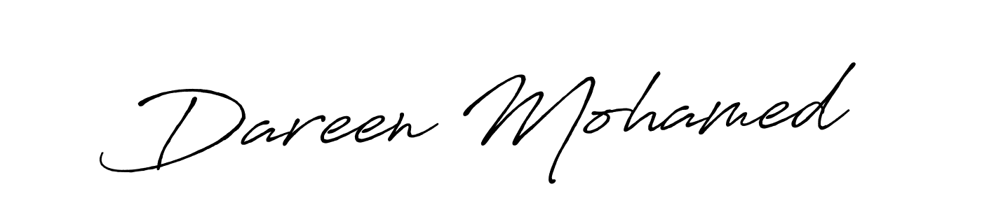 How to make Dareen Mohamed name signature. Use Antro_Vectra_Bolder style for creating short signs online. This is the latest handwritten sign. Dareen Mohamed signature style 7 images and pictures png