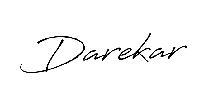 How to make Darekar name signature. Use Antro_Vectra_Bolder style for creating short signs online. This is the latest handwritten sign. Darekar signature style 7 images and pictures png