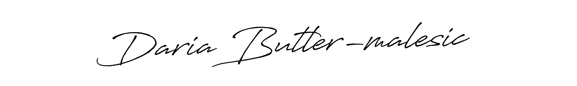 You should practise on your own different ways (Antro_Vectra_Bolder) to write your name (Daria Butler-malesic) in signature. don't let someone else do it for you. Daria Butler-malesic signature style 7 images and pictures png