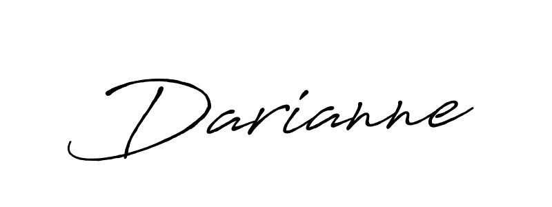 Create a beautiful signature design for name Darianne. With this signature (Antro_Vectra_Bolder) fonts, you can make a handwritten signature for free. Darianne signature style 7 images and pictures png
