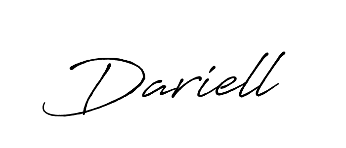 How to make Dariell name signature. Use Antro_Vectra_Bolder style for creating short signs online. This is the latest handwritten sign. Dariell signature style 7 images and pictures png