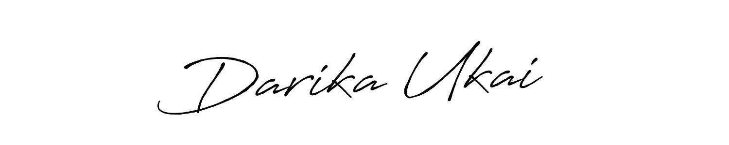 Make a beautiful signature design for name Darika Ukai ♡. With this signature (Antro_Vectra_Bolder) style, you can create a handwritten signature for free. Darika Ukai ♡ signature style 7 images and pictures png