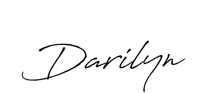 Make a beautiful signature design for name Darilyn. With this signature (Antro_Vectra_Bolder) style, you can create a handwritten signature for free. Darilyn signature style 7 images and pictures png