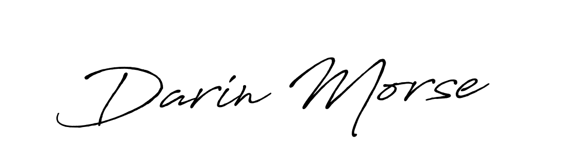 Create a beautiful signature design for name Darin Morse. With this signature (Antro_Vectra_Bolder) fonts, you can make a handwritten signature for free. Darin Morse signature style 7 images and pictures png
