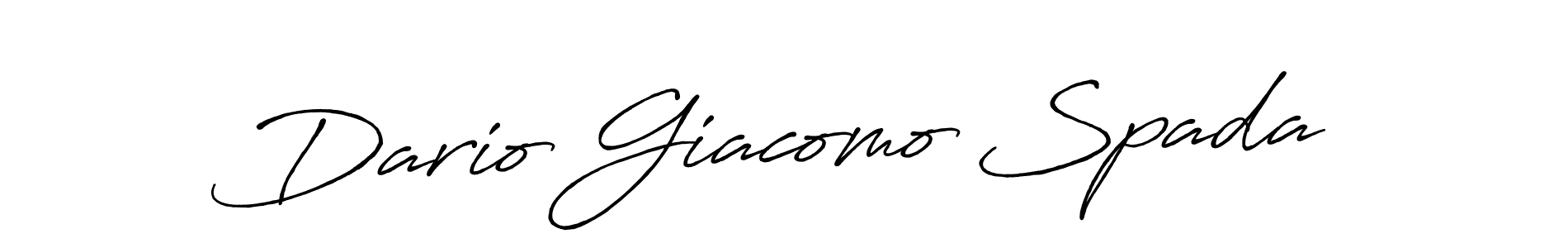 Dario Giacomo Spada stylish signature style. Best Handwritten Sign (Antro_Vectra_Bolder) for my name. Handwritten Signature Collection Ideas for my name Dario Giacomo Spada. Dario Giacomo Spada signature style 7 images and pictures png