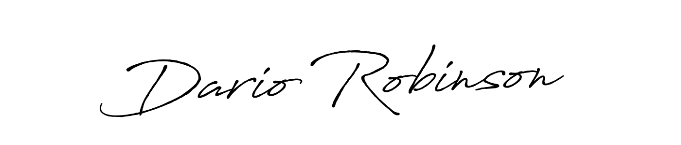 How to make Dario Robinson signature? Antro_Vectra_Bolder is a professional autograph style. Create handwritten signature for Dario Robinson name. Dario Robinson signature style 7 images and pictures png