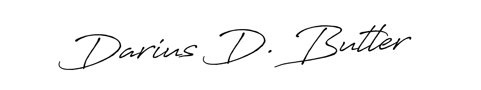 How to make Darius D. Butler name signature. Use Antro_Vectra_Bolder style for creating short signs online. This is the latest handwritten sign. Darius D. Butler signature style 7 images and pictures png