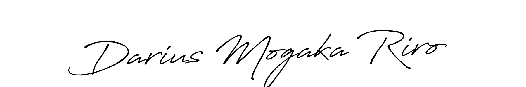 Create a beautiful signature design for name Darius Mogaka Riro. With this signature (Antro_Vectra_Bolder) fonts, you can make a handwritten signature for free. Darius Mogaka Riro signature style 7 images and pictures png