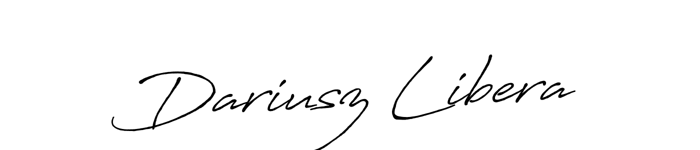 How to make Dariusz Libera signature? Antro_Vectra_Bolder is a professional autograph style. Create handwritten signature for Dariusz Libera name. Dariusz Libera signature style 7 images and pictures png