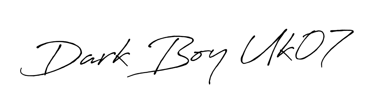 if you are searching for the best signature style for your name Dark Boy Uk07. so please give up your signature search. here we have designed multiple signature styles  using Antro_Vectra_Bolder. Dark Boy Uk07 signature style 7 images and pictures png