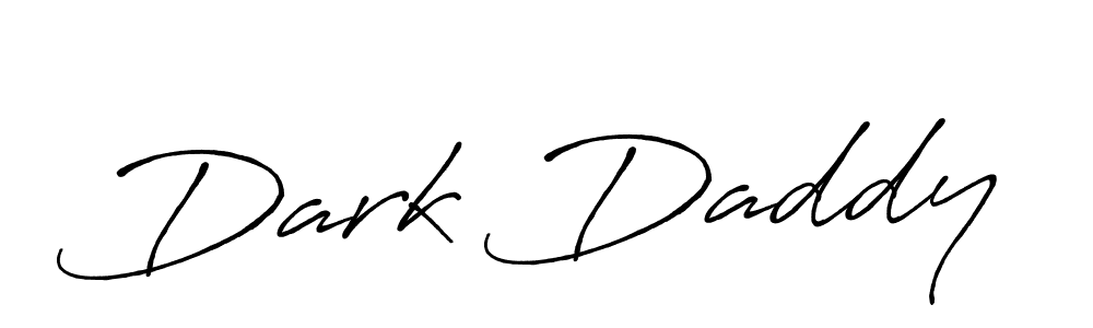 Use a signature maker to create a handwritten signature online. With this signature software, you can design (Antro_Vectra_Bolder) your own signature for name Dark Daddy. Dark Daddy signature style 7 images and pictures png