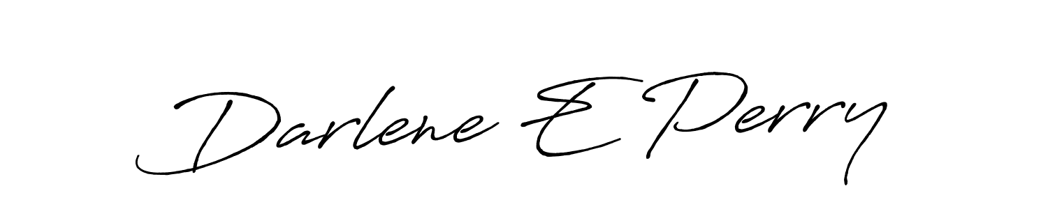 How to make Darlene E Perry signature? Antro_Vectra_Bolder is a professional autograph style. Create handwritten signature for Darlene E Perry name. Darlene E Perry signature style 7 images and pictures png