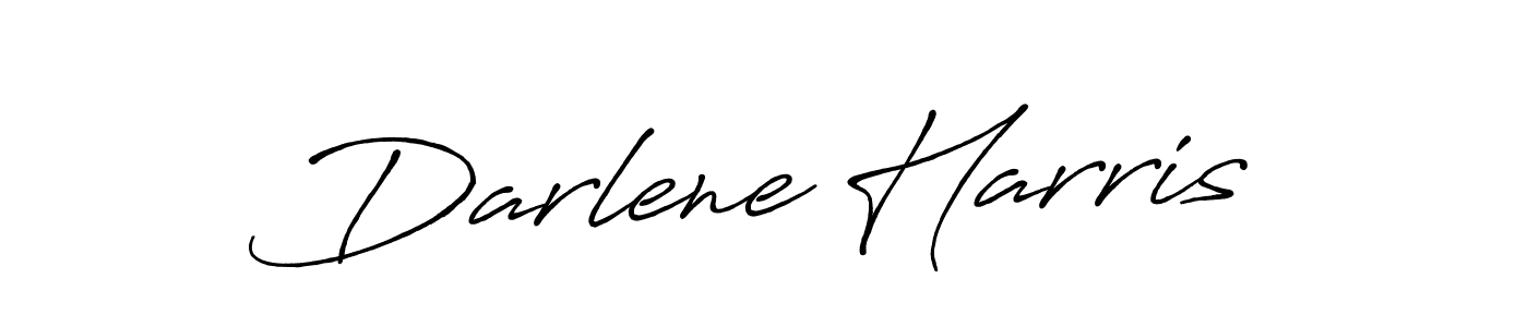 How to make Darlene Harris name signature. Use Antro_Vectra_Bolder style for creating short signs online. This is the latest handwritten sign. Darlene Harris signature style 7 images and pictures png