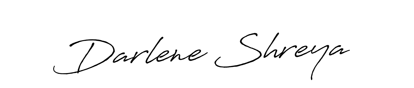 Design your own signature with our free online signature maker. With this signature software, you can create a handwritten (Antro_Vectra_Bolder) signature for name Darlene Shreya. Darlene Shreya signature style 7 images and pictures png