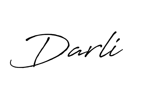 How to make Darli name signature. Use Antro_Vectra_Bolder style for creating short signs online. This is the latest handwritten sign. Darli signature style 7 images and pictures png