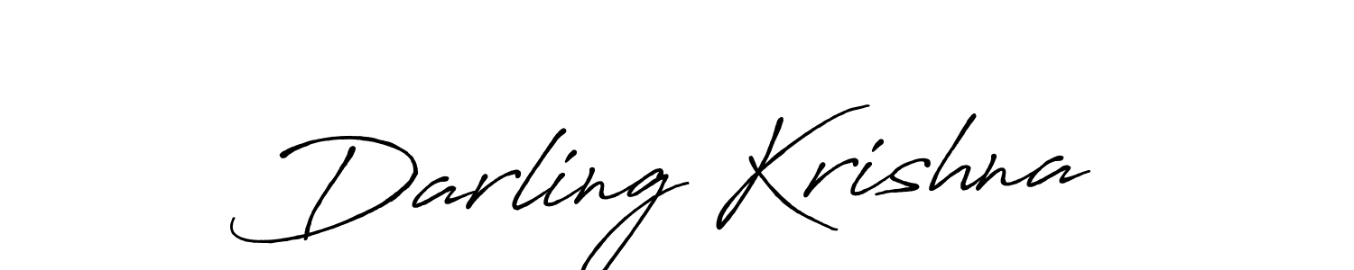 The best way (Antro_Vectra_Bolder) to make a short signature is to pick only two or three words in your name. The name Darling Krishna include a total of six letters. For converting this name. Darling Krishna signature style 7 images and pictures png