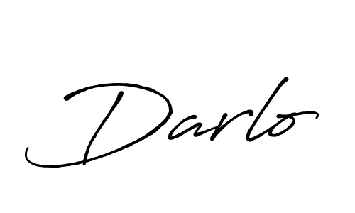 How to make Darlo name signature. Use Antro_Vectra_Bolder style for creating short signs online. This is the latest handwritten sign. Darlo signature style 7 images and pictures png