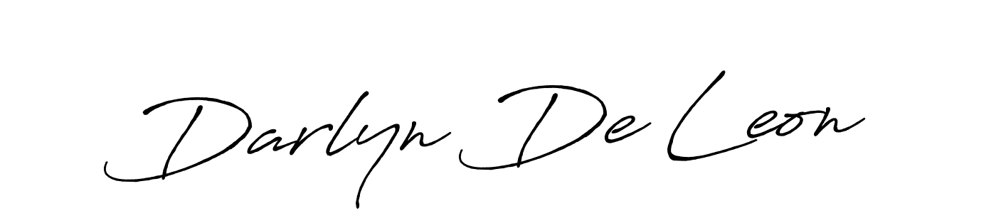 Antro_Vectra_Bolder is a professional signature style that is perfect for those who want to add a touch of class to their signature. It is also a great choice for those who want to make their signature more unique. Get Darlyn De Leon name to fancy signature for free. Darlyn De Leon signature style 7 images and pictures png
