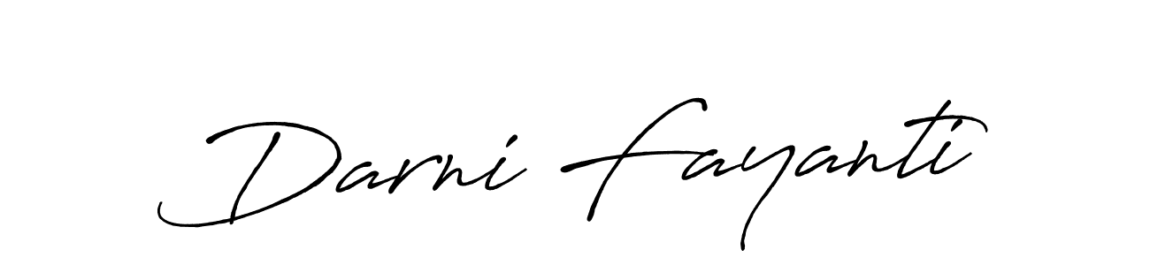 The best way (Antro_Vectra_Bolder) to make a short signature is to pick only two or three words in your name. The name Darni Fayanti include a total of six letters. For converting this name. Darni Fayanti signature style 7 images and pictures png