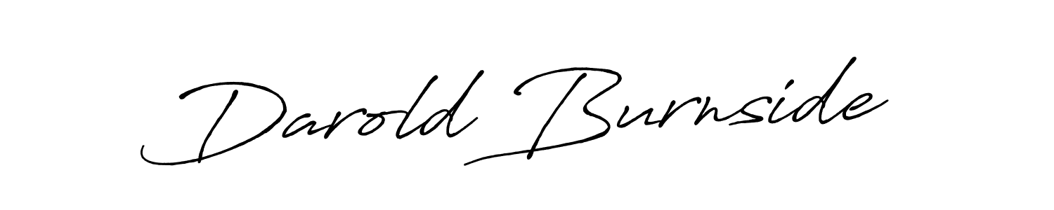 Design your own signature with our free online signature maker. With this signature software, you can create a handwritten (Antro_Vectra_Bolder) signature for name Darold Burnside. Darold Burnside signature style 7 images and pictures png