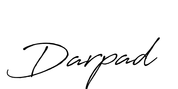 How to make Darpad name signature. Use Antro_Vectra_Bolder style for creating short signs online. This is the latest handwritten sign. Darpad signature style 7 images and pictures png