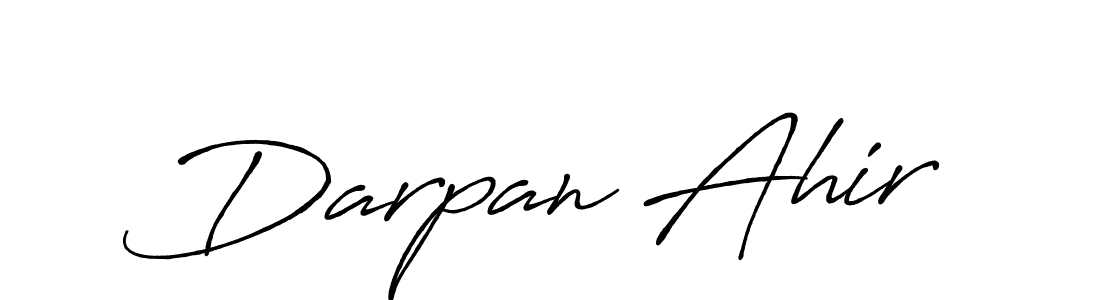 It looks lik you need a new signature style for name Darpan Ahir. Design unique handwritten (Antro_Vectra_Bolder) signature with our free signature maker in just a few clicks. Darpan Ahir signature style 7 images and pictures png