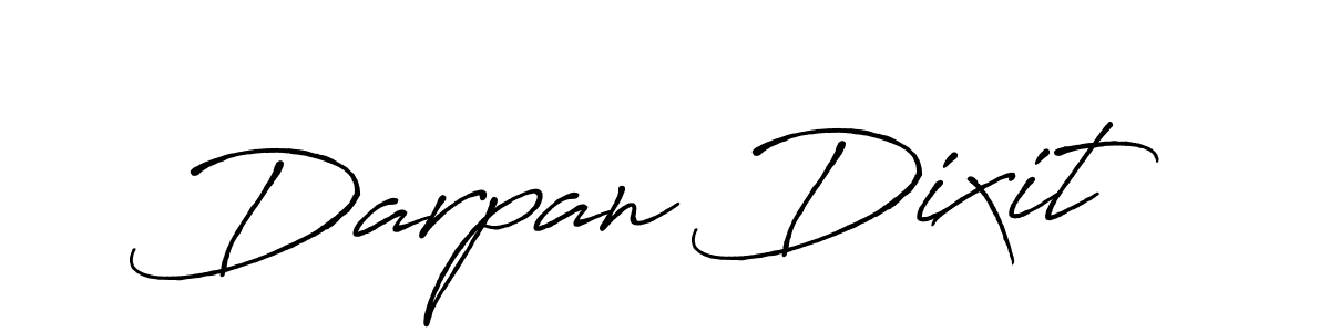 Make a beautiful signature design for name Darpan Dixit. With this signature (Antro_Vectra_Bolder) style, you can create a handwritten signature for free. Darpan Dixit signature style 7 images and pictures png