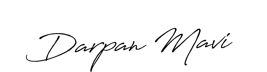 Darpan Mavi stylish signature style. Best Handwritten Sign (Antro_Vectra_Bolder) for my name. Handwritten Signature Collection Ideas for my name Darpan Mavi. Darpan Mavi signature style 7 images and pictures png
