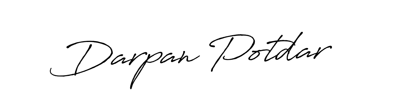 Also You can easily find your signature by using the search form. We will create Darpan Potdar name handwritten signature images for you free of cost using Antro_Vectra_Bolder sign style. Darpan Potdar signature style 7 images and pictures png
