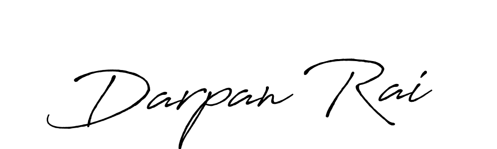 How to make Darpan Rai name signature. Use Antro_Vectra_Bolder style for creating short signs online. This is the latest handwritten sign. Darpan Rai signature style 7 images and pictures png