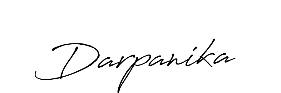 Use a signature maker to create a handwritten signature online. With this signature software, you can design (Antro_Vectra_Bolder) your own signature for name Darpanika. Darpanika signature style 7 images and pictures png