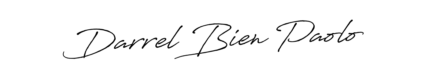 Make a beautiful signature design for name Darrel Bien Paolo. With this signature (Antro_Vectra_Bolder) style, you can create a handwritten signature for free. Darrel Bien Paolo signature style 7 images and pictures png