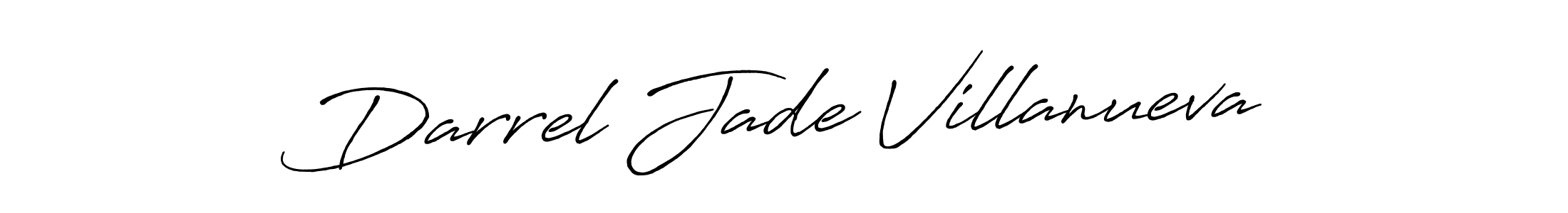 Darrel Jade Villanueva stylish signature style. Best Handwritten Sign (Antro_Vectra_Bolder) for my name. Handwritten Signature Collection Ideas for my name Darrel Jade Villanueva. Darrel Jade Villanueva signature style 7 images and pictures png