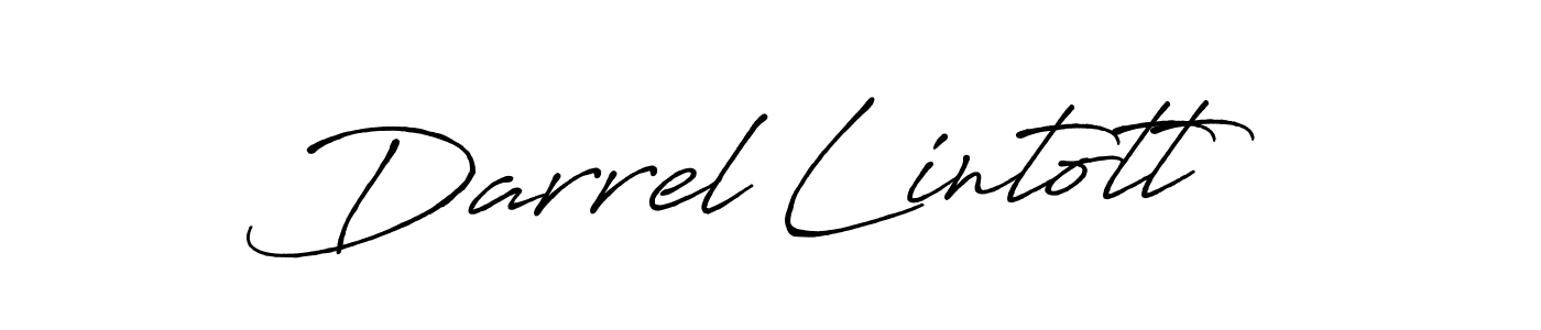 Make a beautiful signature design for name Darrel Lintott. With this signature (Antro_Vectra_Bolder) style, you can create a handwritten signature for free. Darrel Lintott signature style 7 images and pictures png