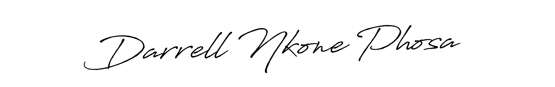 Use a signature maker to create a handwritten signature online. With this signature software, you can design (Antro_Vectra_Bolder) your own signature for name Darrell Nkone Phosa. Darrell Nkone Phosa signature style 7 images and pictures png