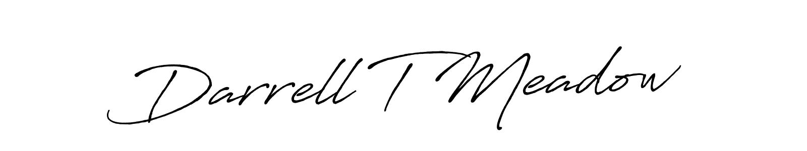 Make a short Darrell T Meadow signature style. Manage your documents anywhere anytime using Antro_Vectra_Bolder. Create and add eSignatures, submit forms, share and send files easily. Darrell T Meadow signature style 7 images and pictures png