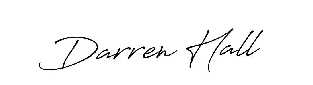 Create a beautiful signature design for name Darren Hall. With this signature (Antro_Vectra_Bolder) fonts, you can make a handwritten signature for free. Darren Hall signature style 7 images and pictures png