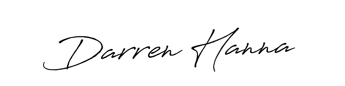 Design your own signature with our free online signature maker. With this signature software, you can create a handwritten (Antro_Vectra_Bolder) signature for name Darren Hanna. Darren Hanna signature style 7 images and pictures png